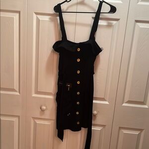 Elegant Black Button-Down Dress original INC dress length 26 pit to pit 12